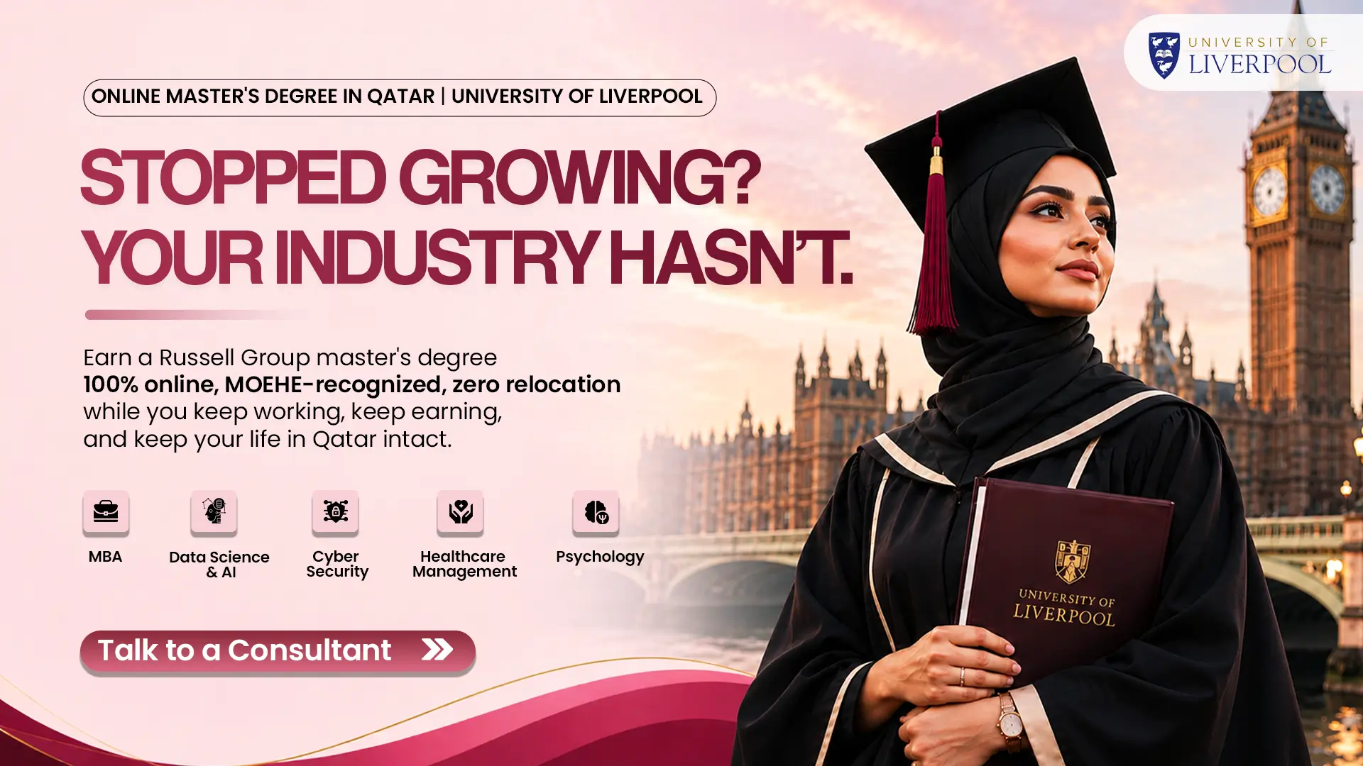 online master's degree in Qatar